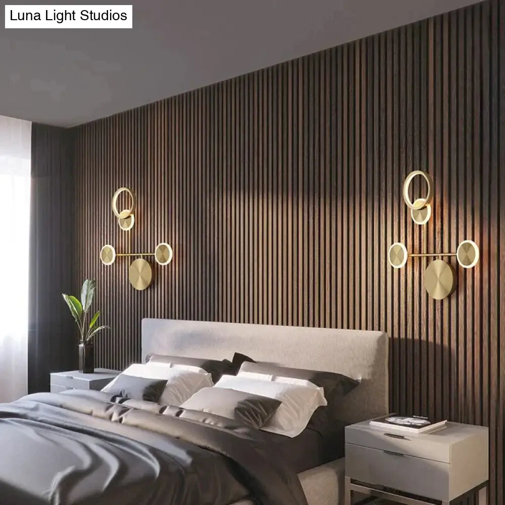 DecorBites™ Ayten - Modern Style Golden LED Wall Lamp For Living Room Bedroom Dining Room Aisle Lighting