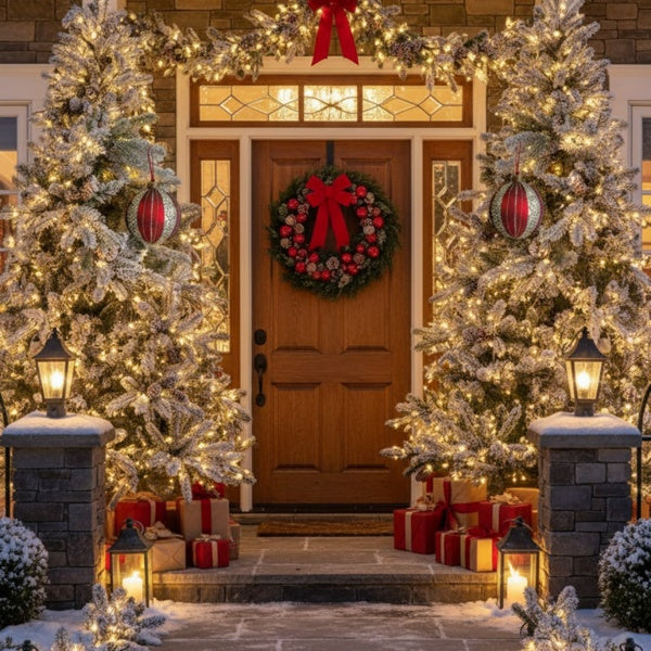 4-piece Set Of 4.7-inch Christmas Glass Ball Ornaments, Festive Tree Hanging Decorations, Party Decoration Supplies, Shipped By FBA, Prohibited From Sale On The Temu Platform