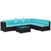 Wicker Chaise Patio Set