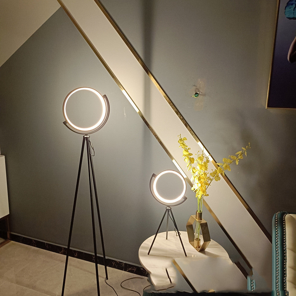 Lámpara de Pie de Aluminio Suplementaria con Luz LED para Estudio y Decoración