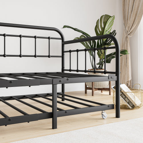 Black Metal Daybed Trundle