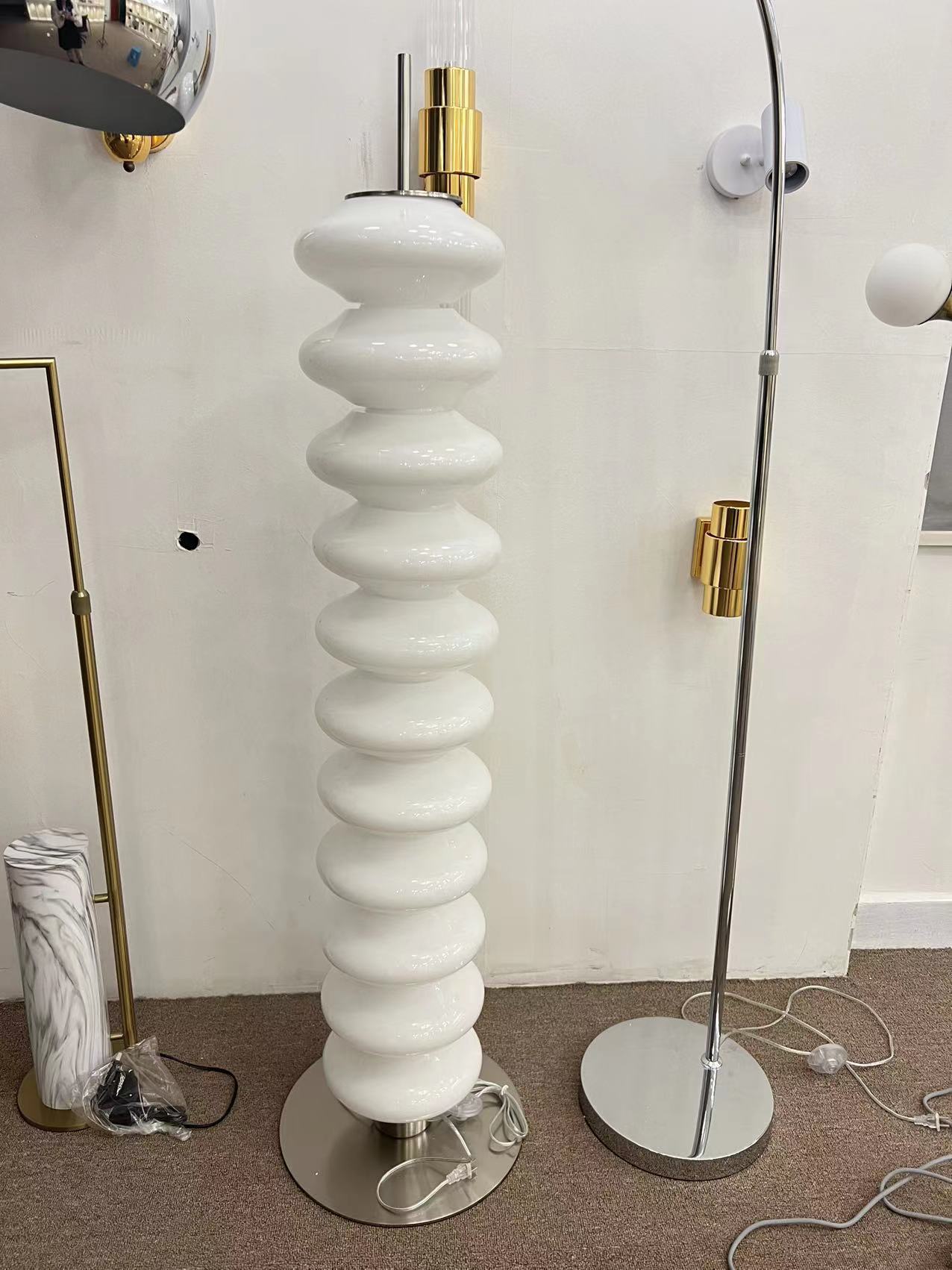 Glass Retro Floor Lamp