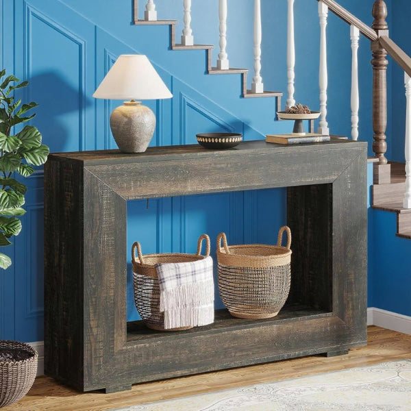 Farmhouse Wood Console Table