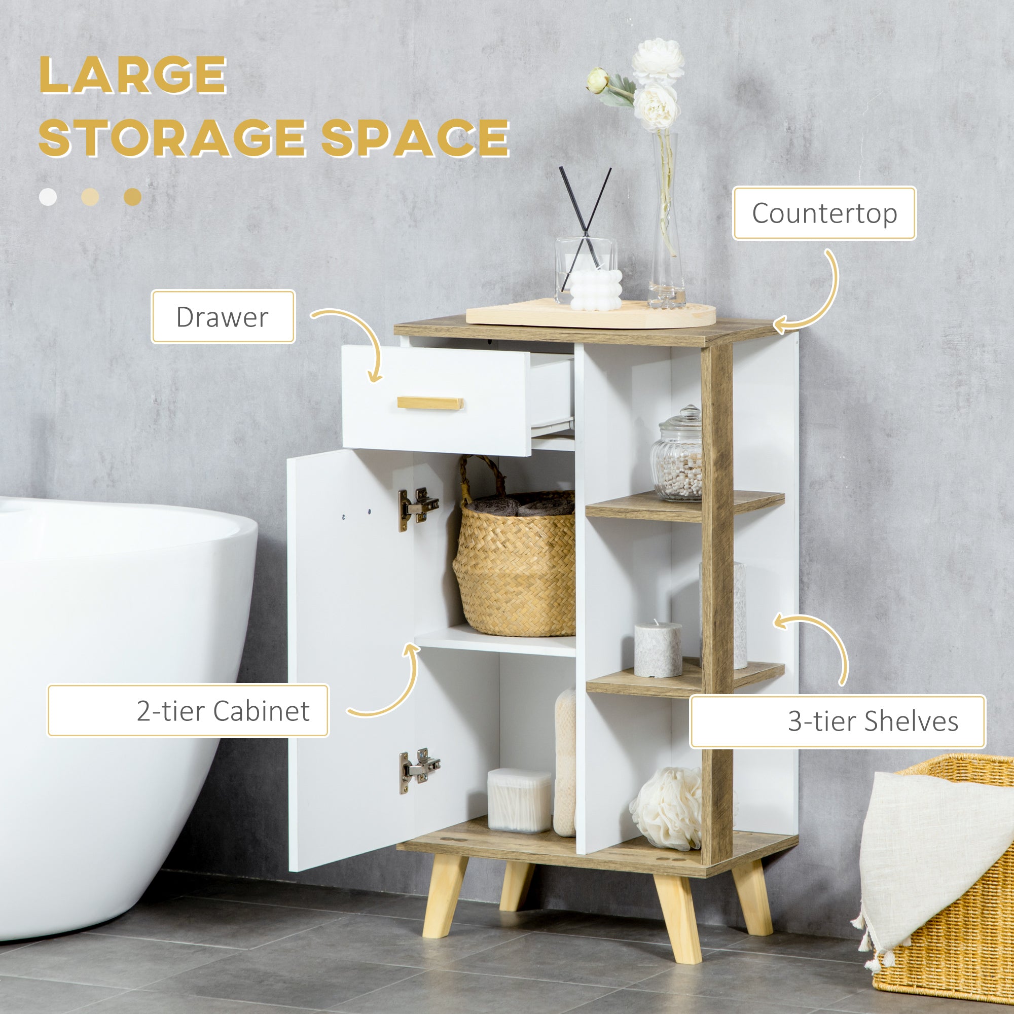 White Nordic Floor Cabinet