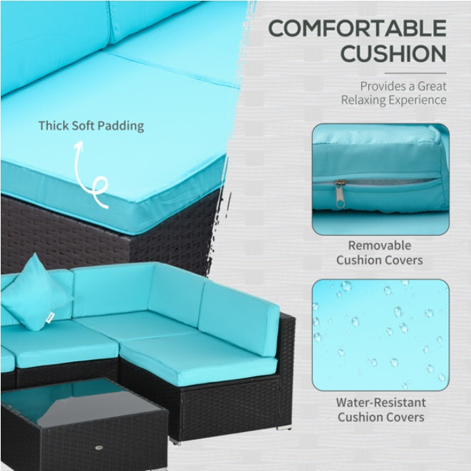 Conjunto de Muebles de Patio Pieces