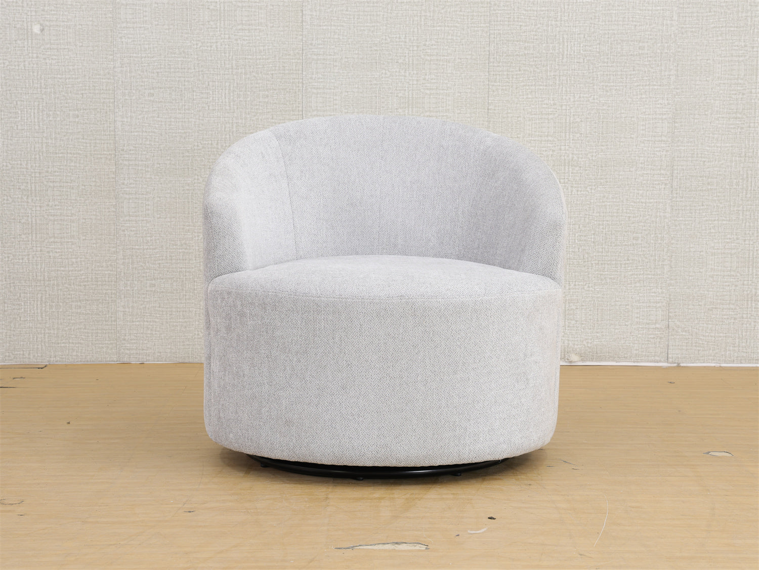 Conjunto de Sofá y Taburete con Función de Almacenamiento, Tela de Arpillera Transpirable Gris-Blanco