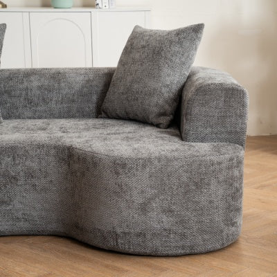 Corduroy Curved Sofa