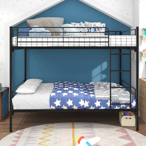 White Metal Bunk Bed