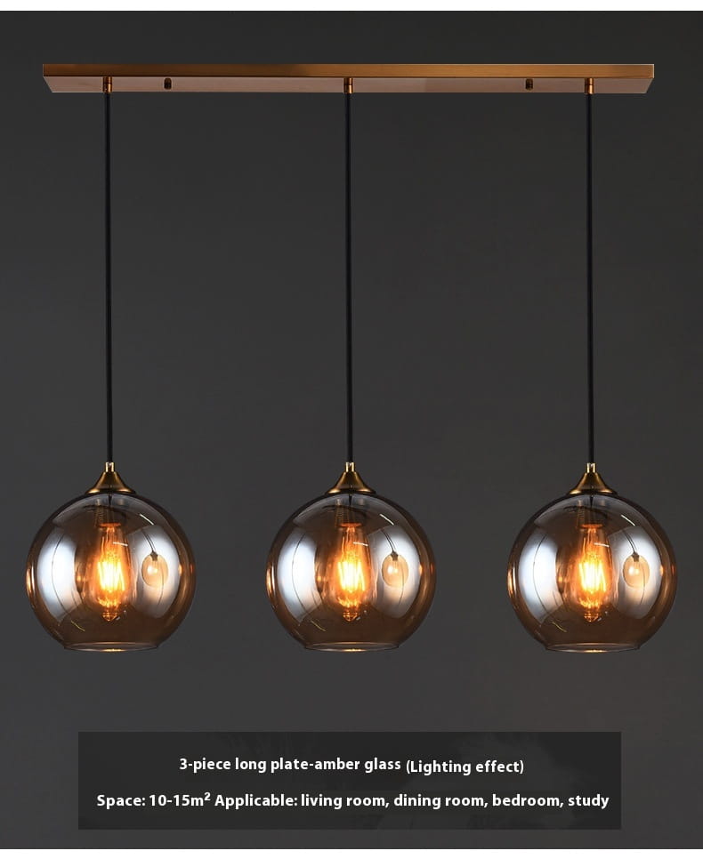 Dining Room Chandelier Bedroom Bedside Glass Chandelier