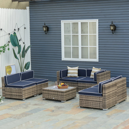 5-Piece Patio Furniture Set with Cushions