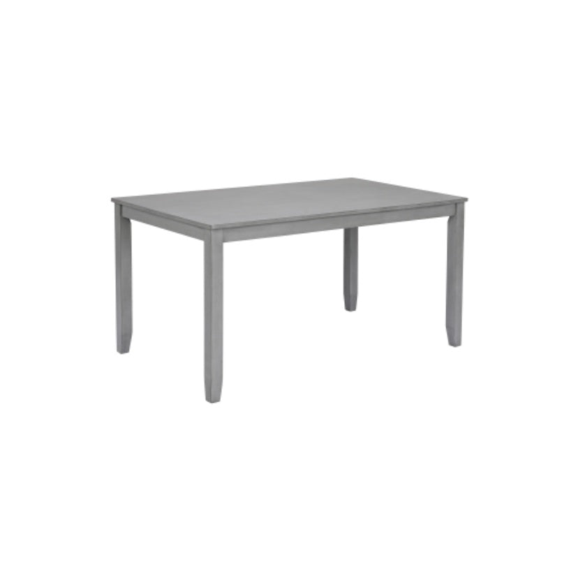 6-teiliges Küchen-Esszimmer-Set, rechteckiger Holztisch mit 4 gepolsterten Stühlen und einer Bank, Esstisch-Set für 6 Personen, Wohnzimmer, Hausbar und Küche, Grau