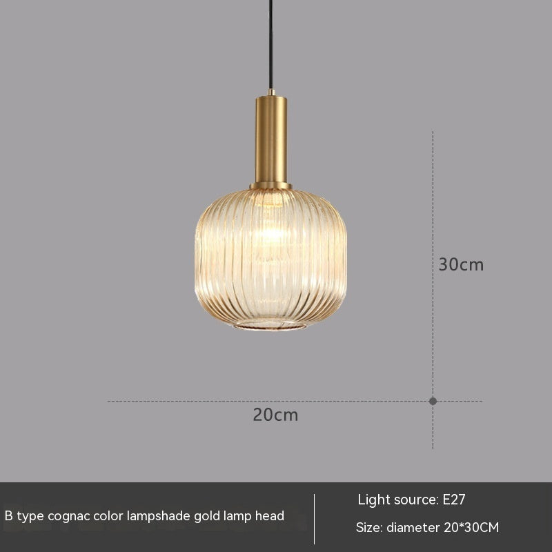 Green Glass Lantern Chandelier