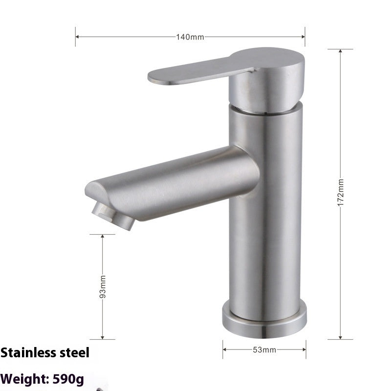 Black Modern Washbasin Faucet