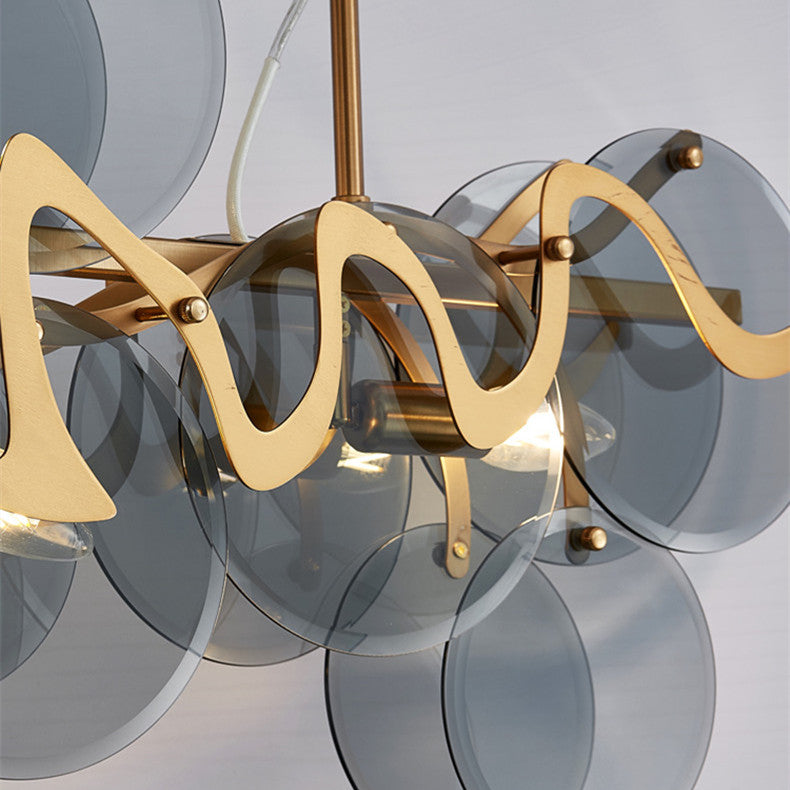 Glass Bar Chandelier