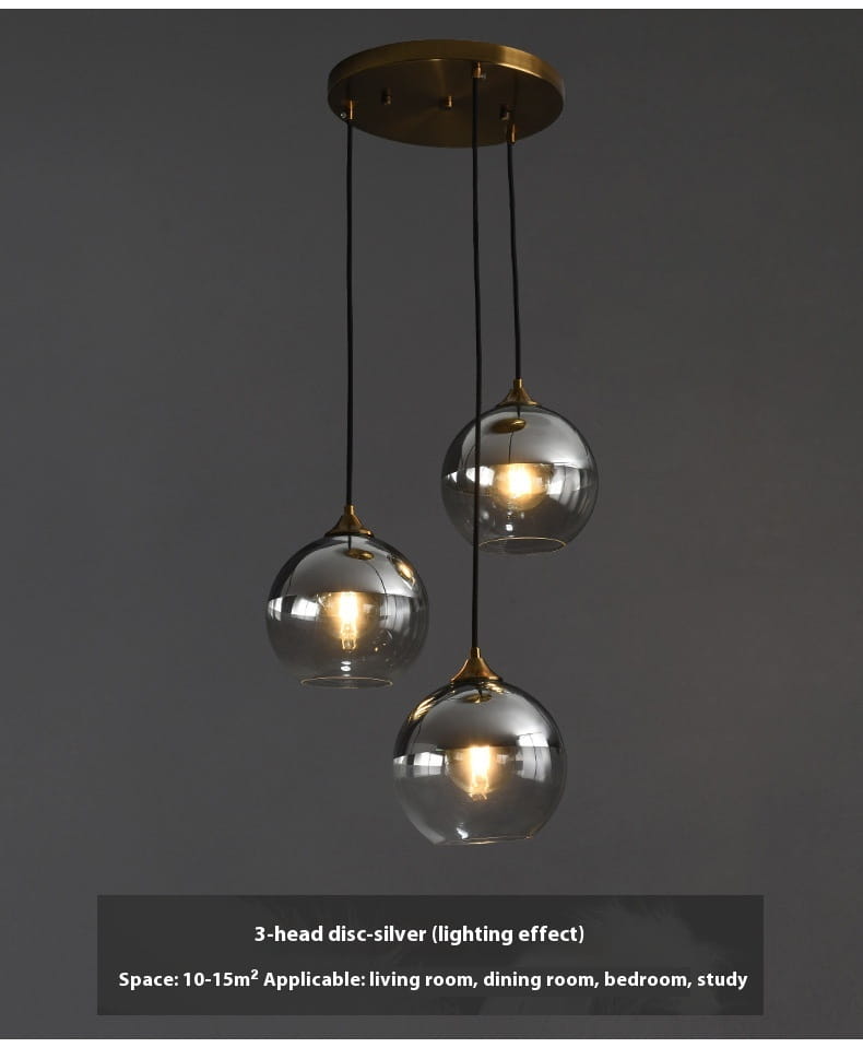 Dining Room Chandelier Bedroom Bedside Glass Chandelier