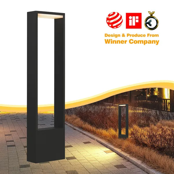 Inowel Outdoor Pathway LED Lights Modern Design Garden Lights Black Landscape Lighting 17510-800