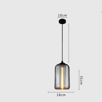 Dining Room Chandelier Art Lighting Glass Single Head Small Chandelier LED Lamps