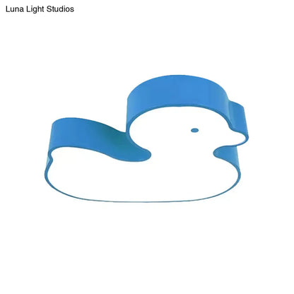 DecorBites™ DecorBites™ Baby Duck LED Flush Ceiling Light - Fun & Bright Metal Fixture for Child's Bedroom