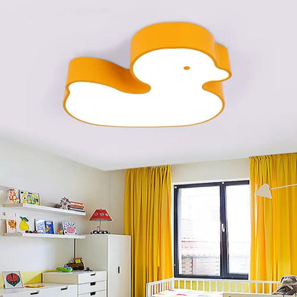 DecorBites™ DecorBites™ Baby Duck LED Flush Ceiling Light - Fun & Bright Metal Fixture for Child's Bedroom