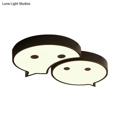 مصباح السقف LED Baby Elf من DecorBites™: مصباح معدني وأكريليك ساحر لغرفة نوم الطفل