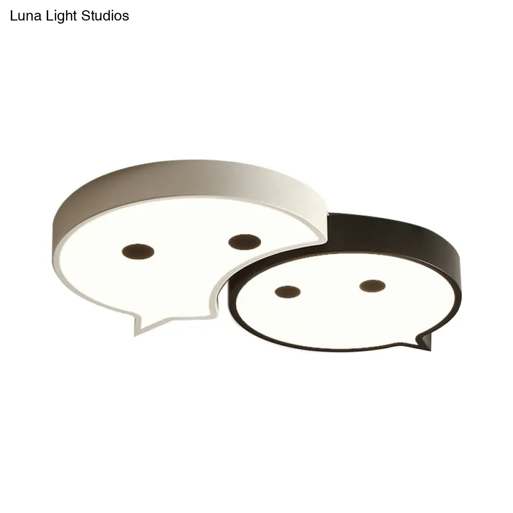 مصباح السقف LED Baby Elf من DecorBites™: مصباح معدني وأكريليك ساحر لغرفة نوم الطفل