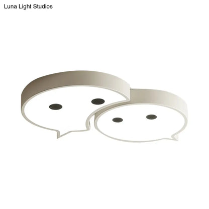 مصباح السقف LED Baby Elf من DecorBites™: مصباح معدني وأكريليك ساحر لغرفة نوم الطفل