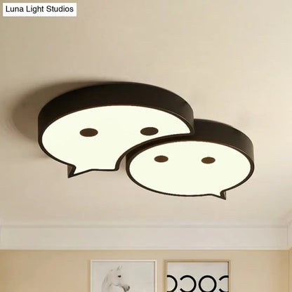 مصباح السقف LED Baby Elf من DecorBites™: مصباح معدني وأكريليك ساحر لغرفة نوم الطفل