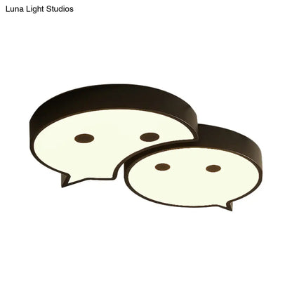 مصباح السقف LED Baby Elf من DecorBites™: مصباح معدني وأكريليك ساحر لغرفة نوم الطفل