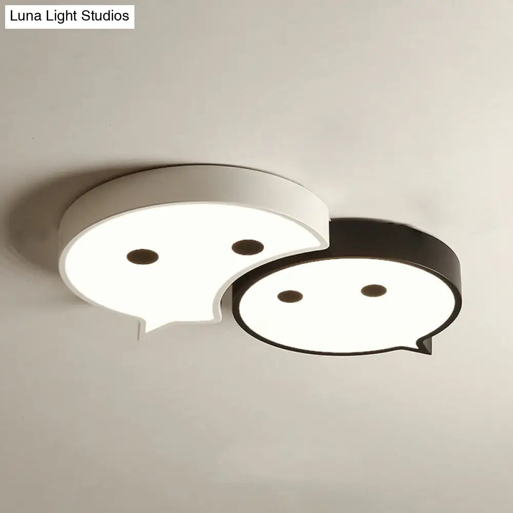 مصباح السقف LED Baby Elf من DecorBites™: مصباح معدني وأكريليك ساحر لغرفة نوم الطفل