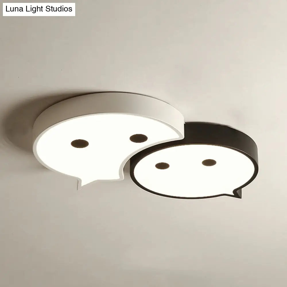 مصباح السقف LED Baby Elf من DecorBites™: مصباح معدني وأكريليك ساحر لغرفة نوم الطفل