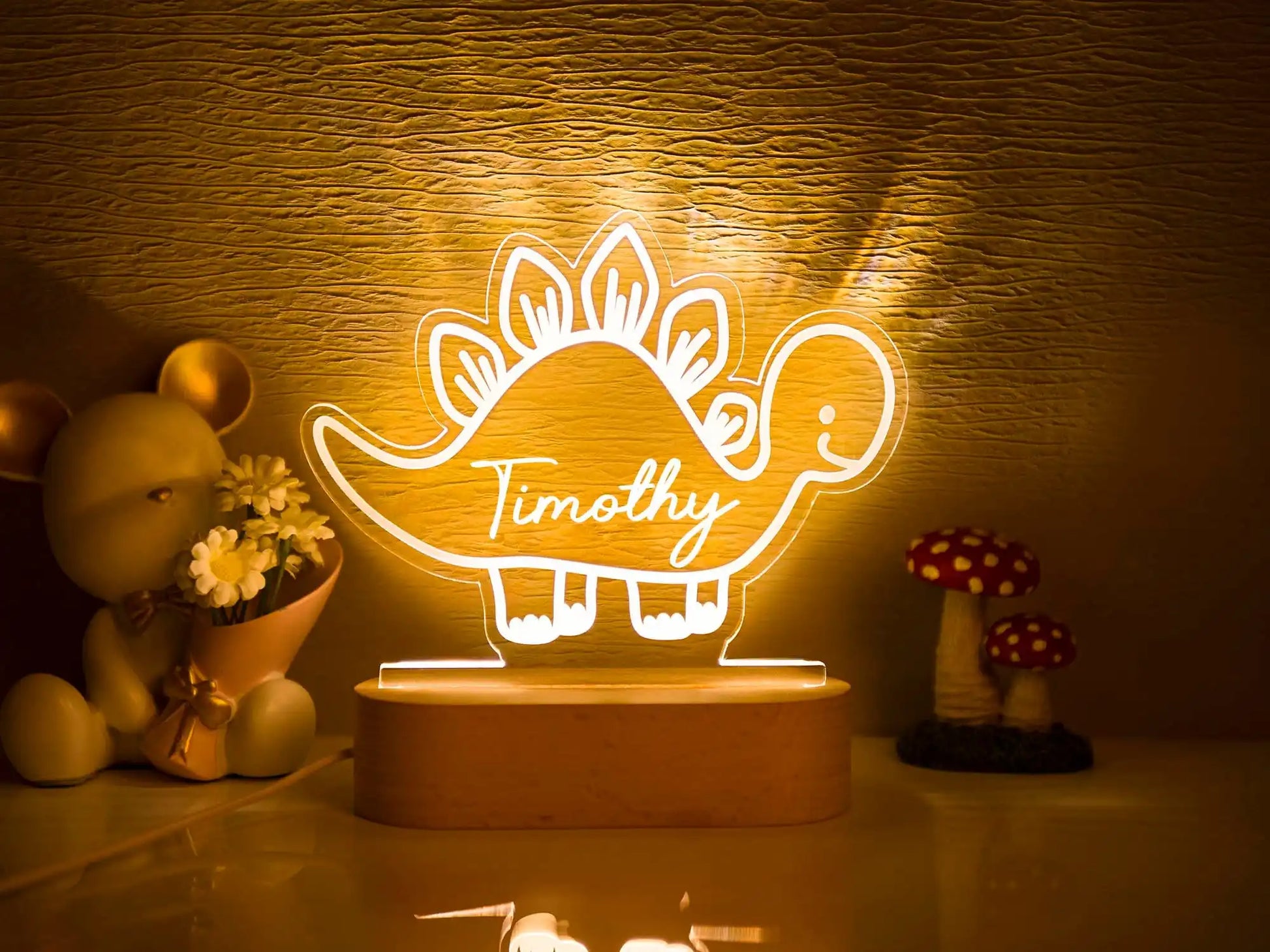 Baby Kids USB Night Light Personalized Children Name Lamp Custom Nursery Newborn Bedroom Home Decoration Birthday