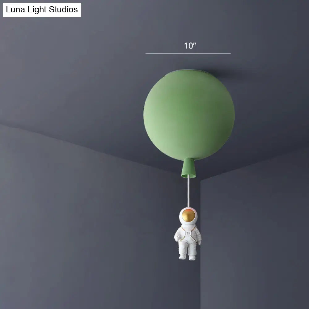 DecorBites™ Balloon and Astronaut Ceiling Lamp Kids Acrylic 1 Head Bedroom Pendant Lighting Fixture