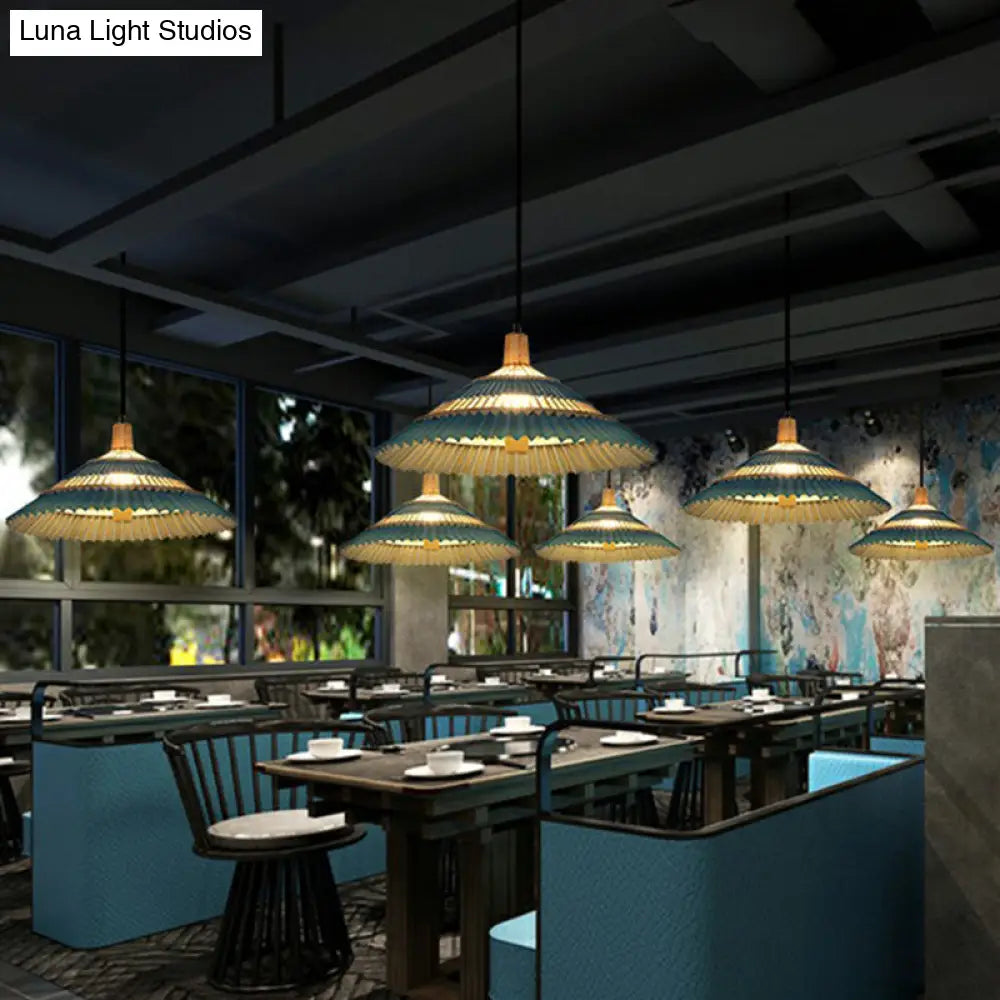 Bamboo Chinoiserie Pendant Light - 1 Head Suspension Lighting for Restaurants