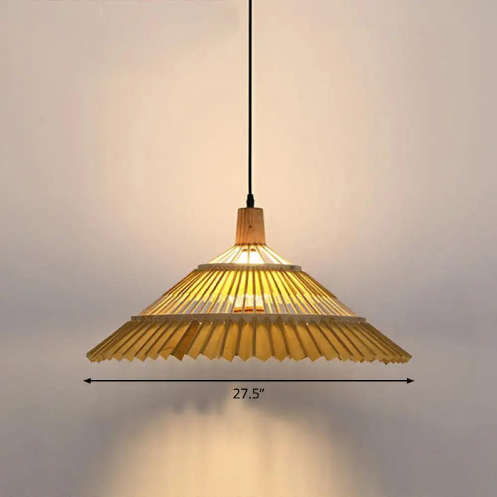 Bamboo Chinoiserie Pendant Light - 1 Head Suspension Lighting for Restaurants