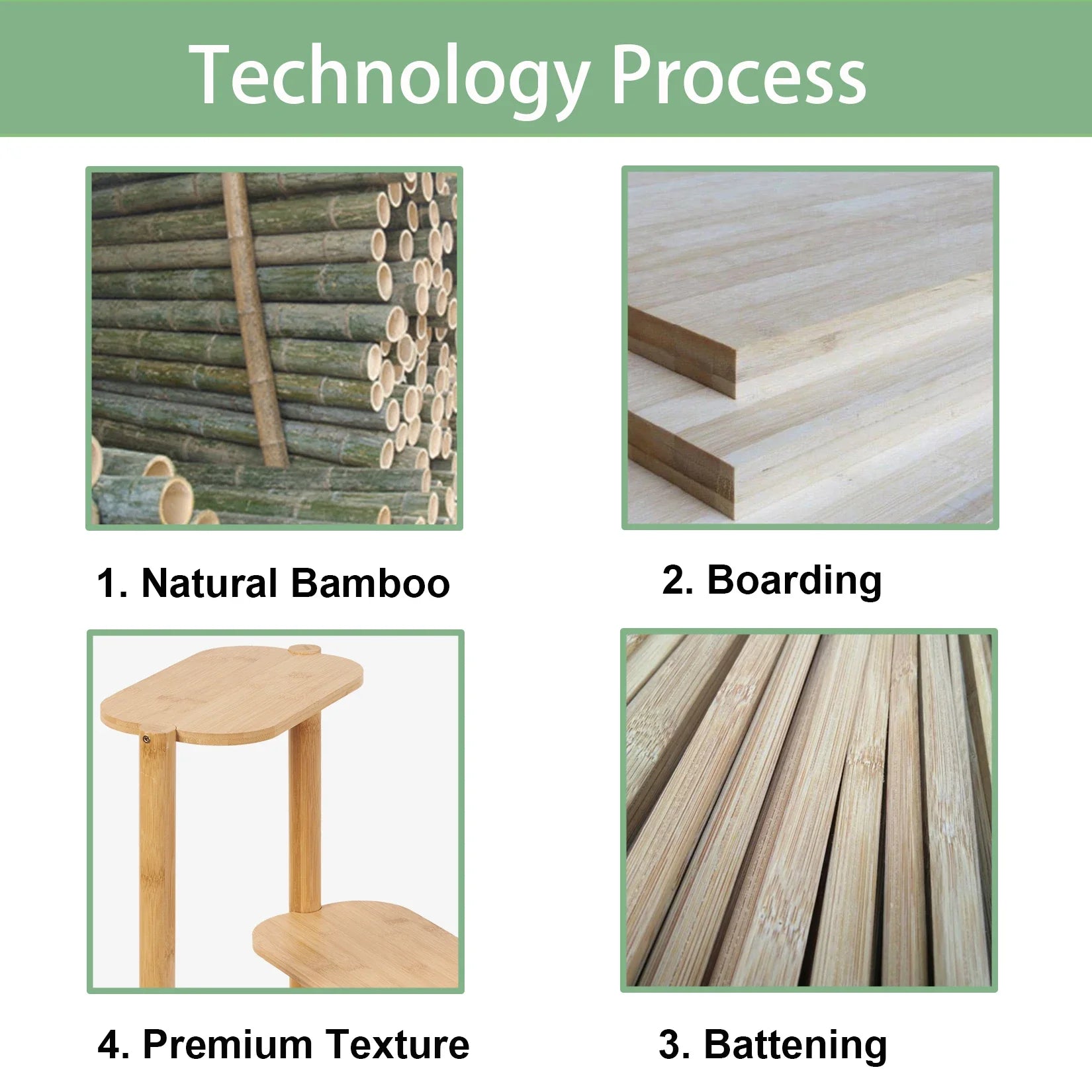 Bamboo Corner Plant Stand for Garden Balcony