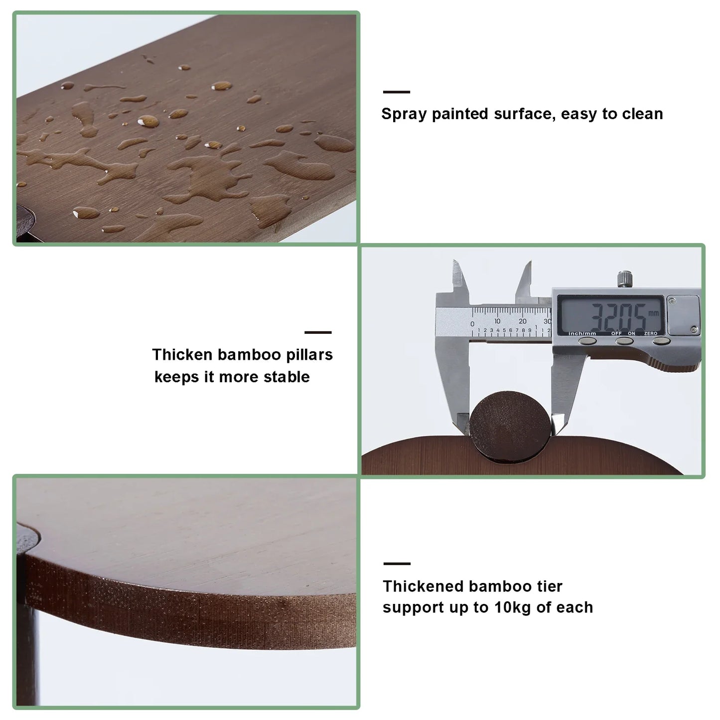 Bamboo Tall Corner Plant Stand - Outdoor Garden Rack