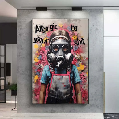 Banksy Boy Girl Balloon Canvas Wall Art