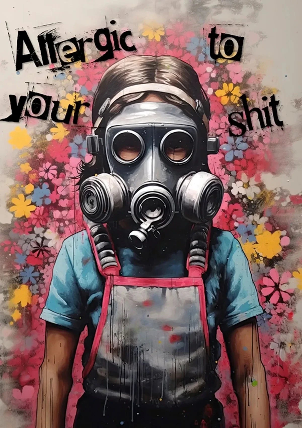 Banksy Boy Girl Balloon Canvas Wall Art - B / 50x70cm No Frame