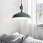 Barn Pendant Light Fixture - Industrial Beige/Blue/Green Metal for Dining Room