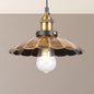 Barn Shade Metal Suspension Light - Industrial Style, Adjustable Hanging Ceiling Light with Brass Finish