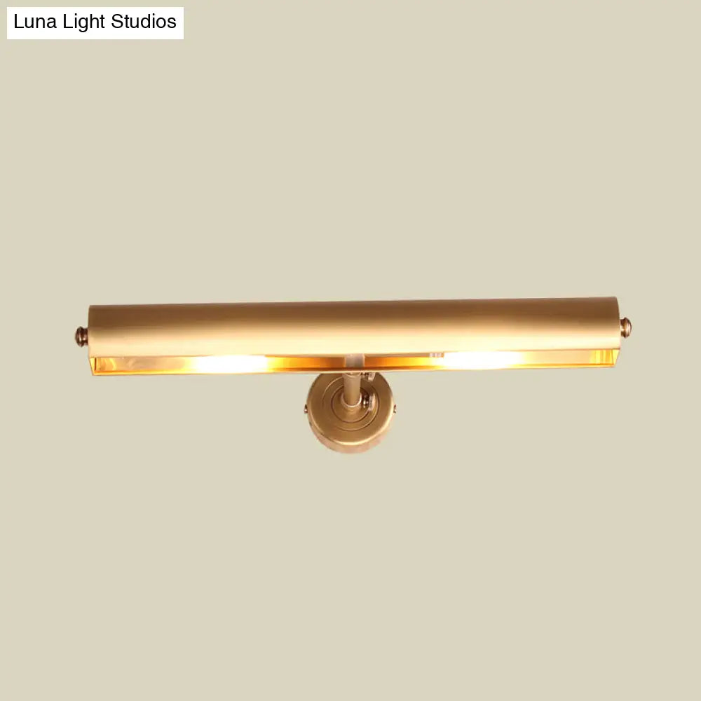 Aplique de pared para tocador de baño DecorBites™ en latón con 2 luces