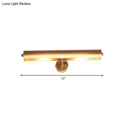 Aplique de pared para tocador de baño DecorBites™ en latón con 2 luces