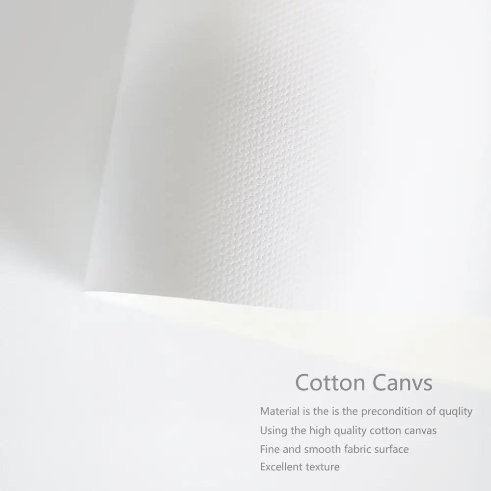 A roll of white high-quality cotton canvas with a fine texture for decorbites™ black and white minimalist bauhaus canvas print