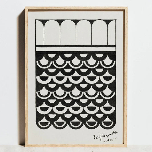 Bauhaus Geometric Exhibition Canvas Art Posters - F0069-26 / 40X50cm Unframed - Posters