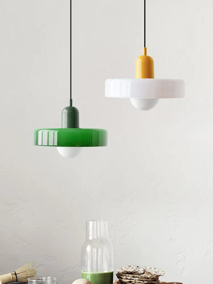 Bauhaus-Inspired Glass Pendant Lighting