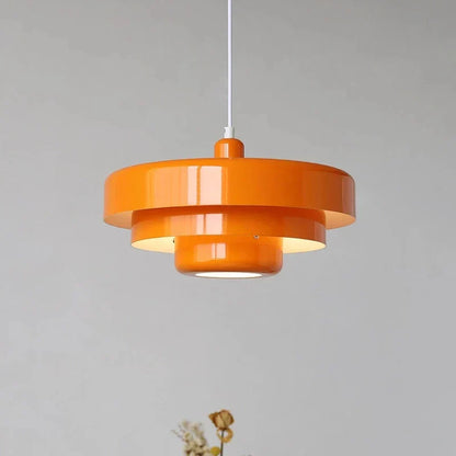 Bauhaus-Inspired Pendant Lighting - Orange