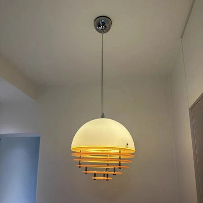 Bauhaus Sunset Orange Acrylic Pendant Light - Decorbites