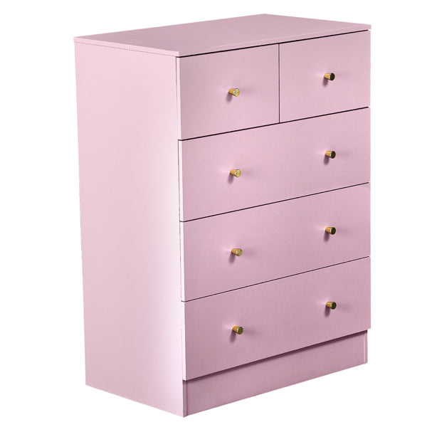 MacaronPink Melamine Board, Drawer Cabinet