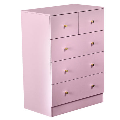 MacaronPink Melamine Board, Drawer Cabinet