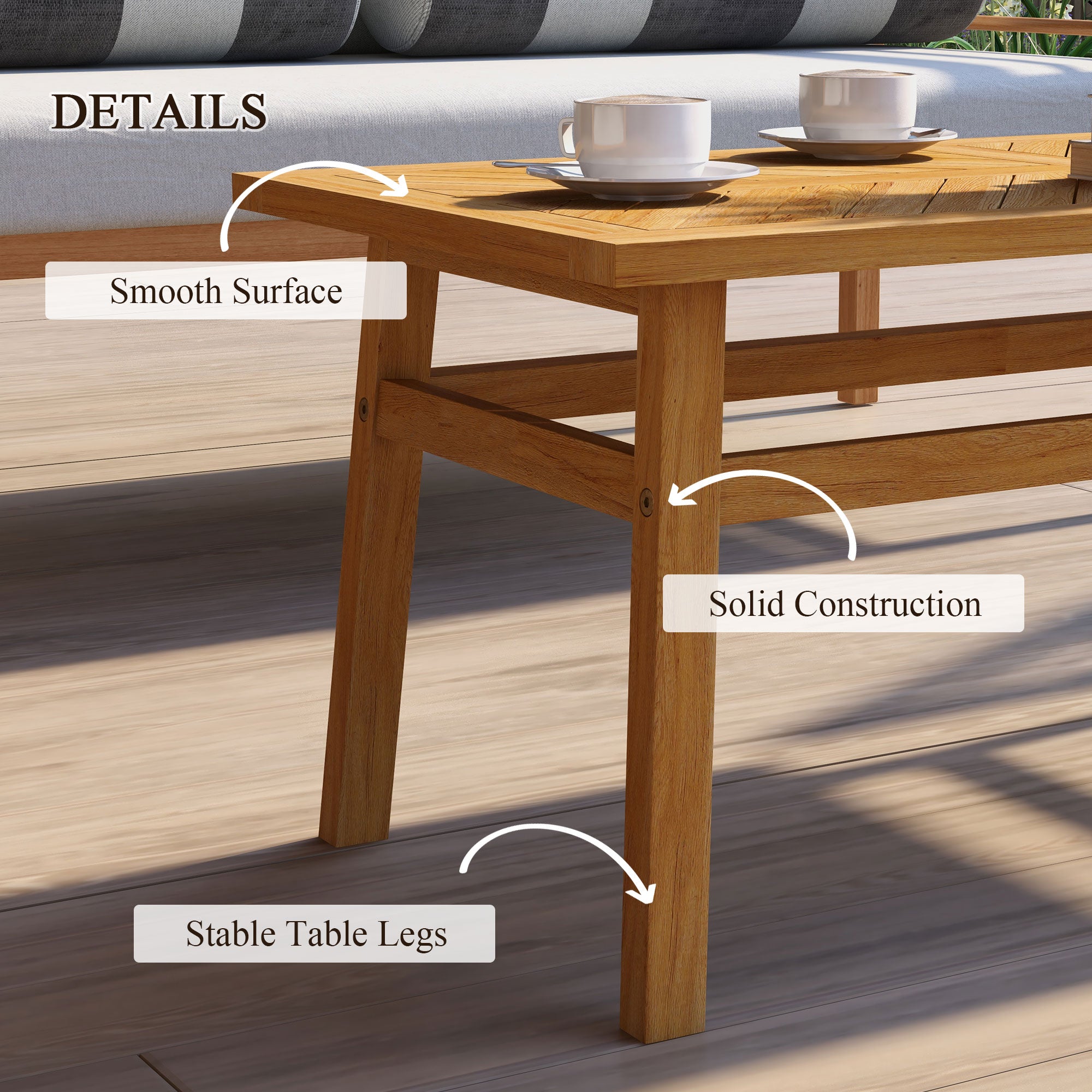 Acacia Outdoor Coffee Table